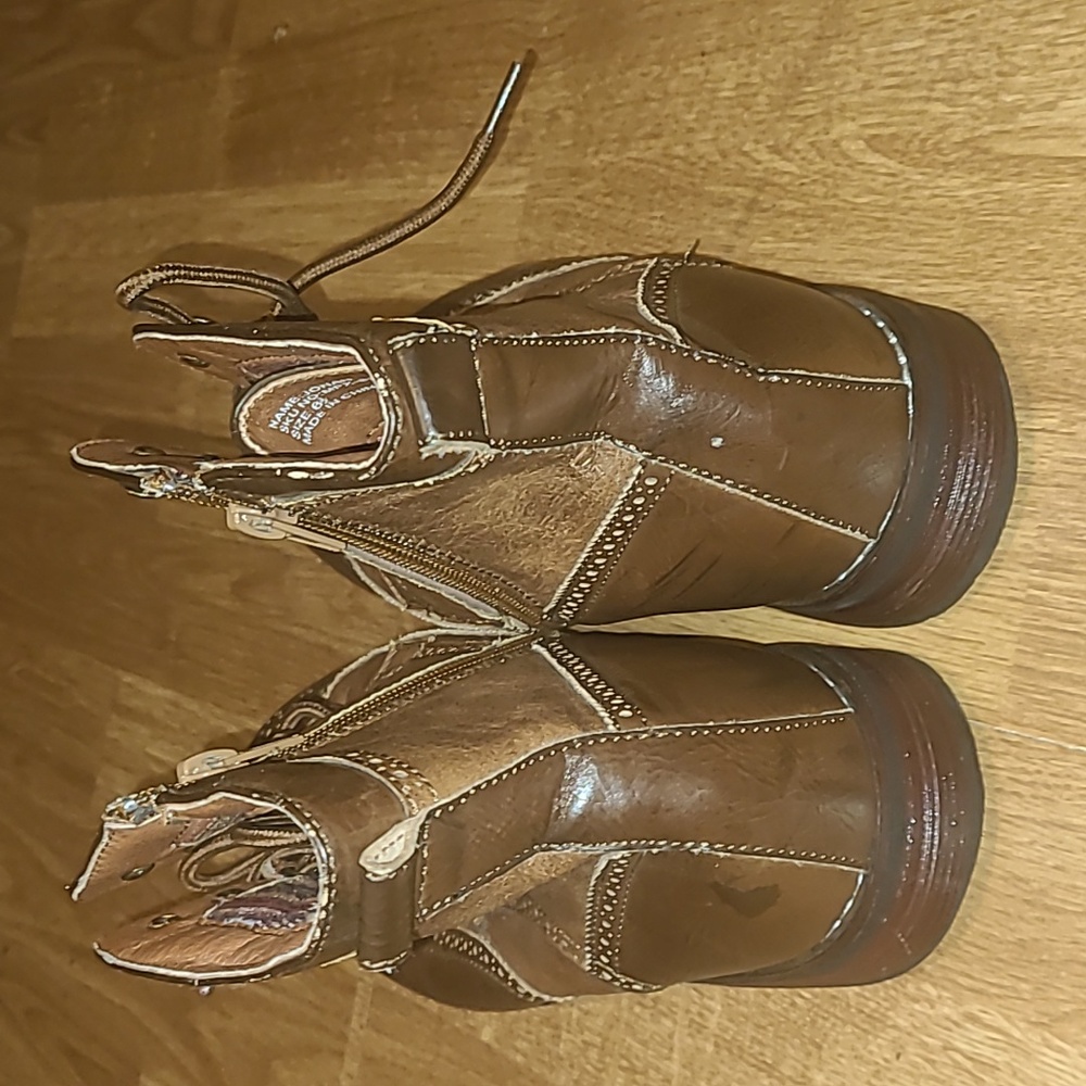 Poplar Fox Brown wingtip boots - Picture 4 of 5
